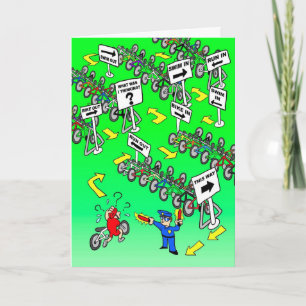 Birthday Card for Triathlete - Triathlon Cop