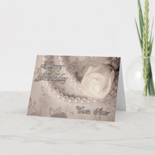 Birthday card for twin sister (Front)