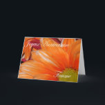 Birthday Card For Wife<br><div class="desc">Orange and white daisy</div>