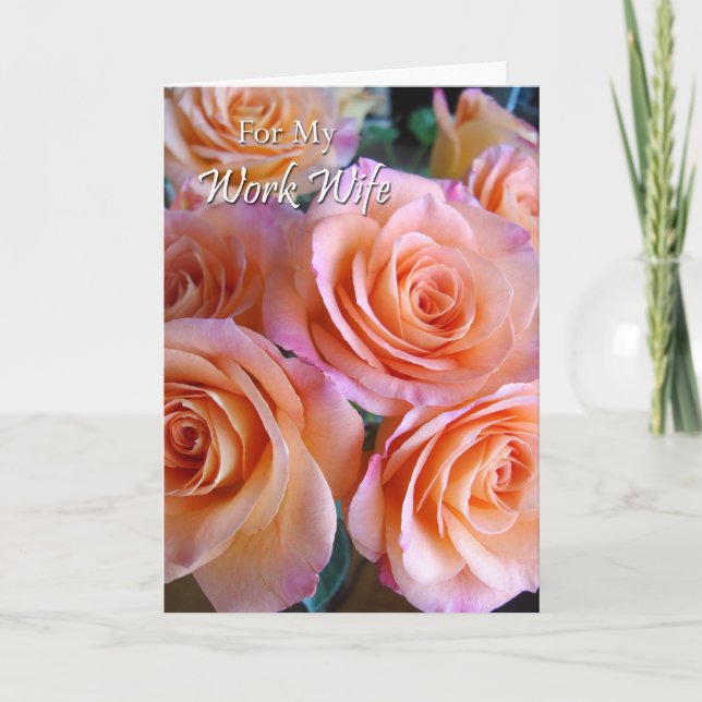 Birthday Card for Work Wife, Work Spouse (Front)
