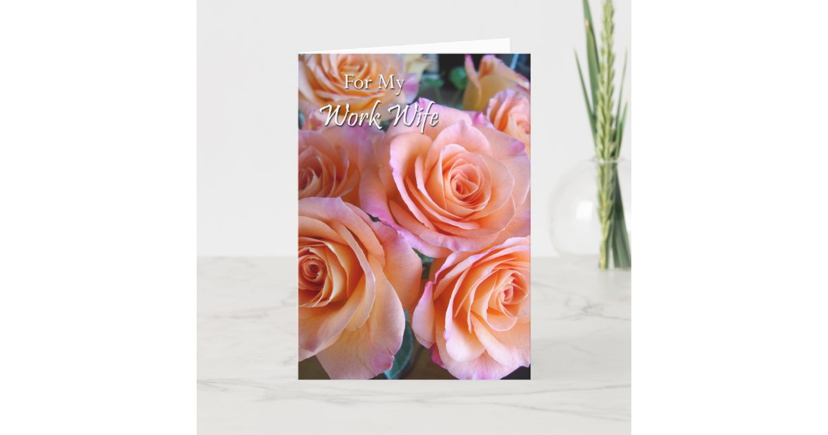 Birthday Card For Work Wife Work Spouse Zazzle