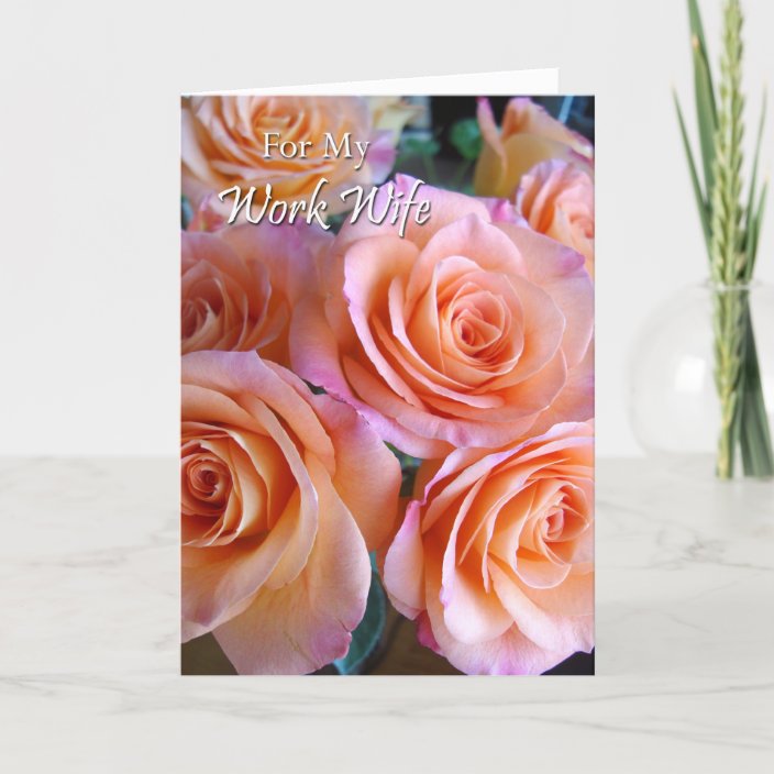 Birthday Card For Work Wife Work Spouse Zazzle