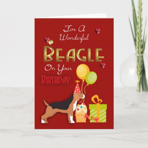 Birthday Card For Your Beagle Dog Beagles Birthda