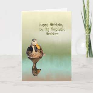 Birthday Card for Your Brother with Mottled Duck