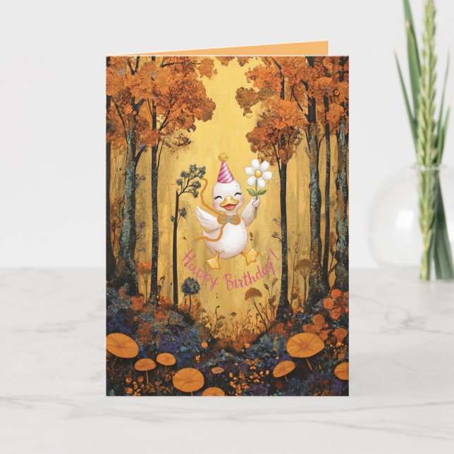 Birthday Card for your Little White Duck (Front)