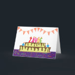 Birthday Card for Zayde<br><div class="desc">You call your grandfather Zayde, not Grandpa. (Zayde means grandfather in Yiddish.) Imagine how excited Zayde will be to receive a birthday card addressed especially to him! Your zayde also will love this card's fun, colorful design which includes Zayde's name written as birthday candles on top of a birthday cake....</div>