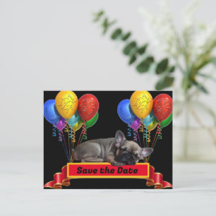 birthday card French Bulldog postcard