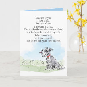 Birthday Card from the Dog