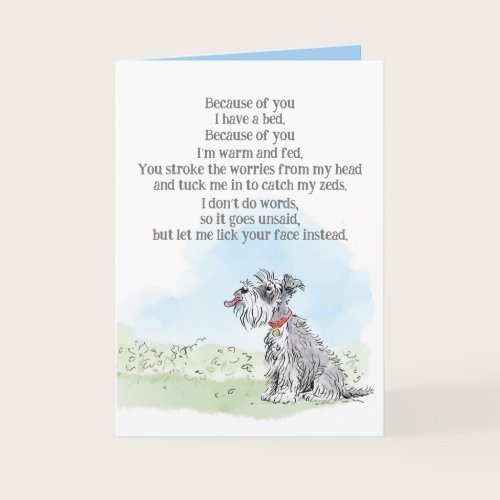 Birthday Card from the Dog