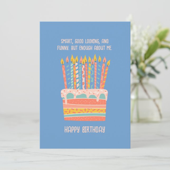Birthday Card Funny birthday card For Grandpa, Dad (Standing Front)