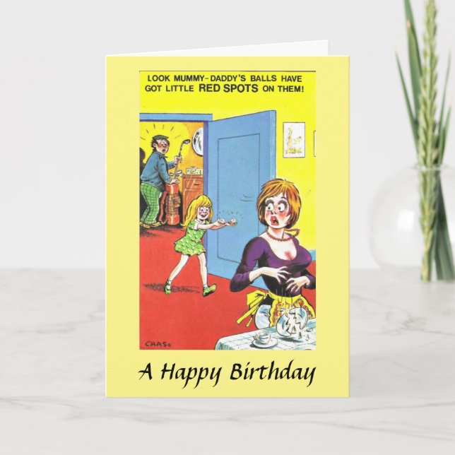 Birthday Card - Golf Balls (Front)