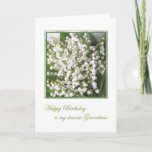 Birthday card. Grandma. Lily of the Valley flowers Card<br><div class="desc">Lily of the Valley flowers card for your Grandma.</div>