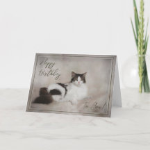 Birthday Card "Happy Birthday Cat"