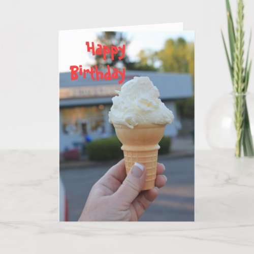 Birthday Card Ice Cream