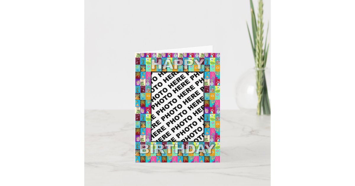 birthday-card-insert-photo-color-floral-zazzle