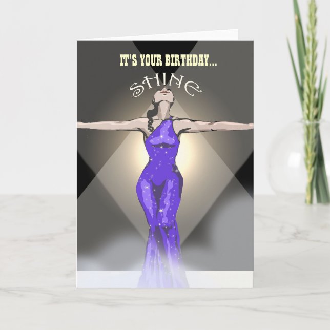 Birthday Card: It's Your Birthday... Shine Card (Front)