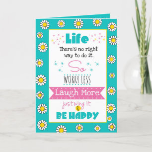 Birthday Card "Life - Just Wing It"