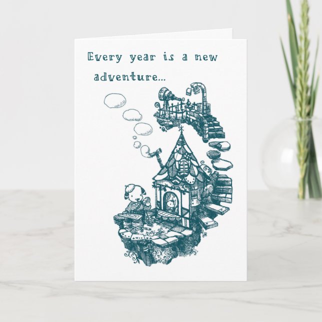 Birthday Card - Lunch Time (Front)