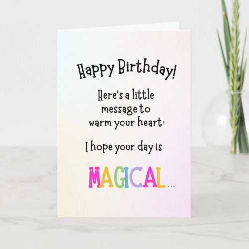 Birthday Card _ Magical Unicorn Farts