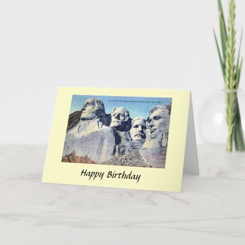 Birthday Card _ Mount Rushmore South Dakota