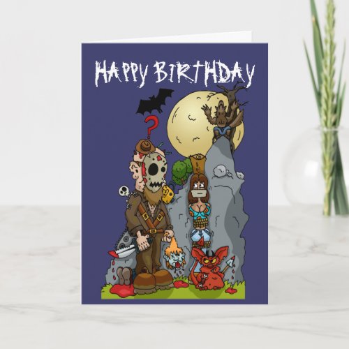 Birthday Card Mural Horror