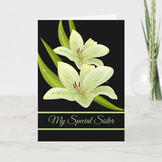 Birthday Card-My Special Sister Card (Front)