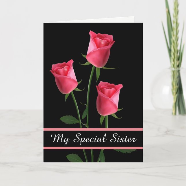 Birthday Card-My Special Sister Card (Front)