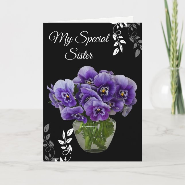 Birthday Card-My Special Sister Card (Front)