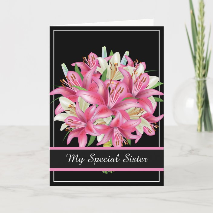 Birthday Card-My Special Sister Card | Zazzle.com