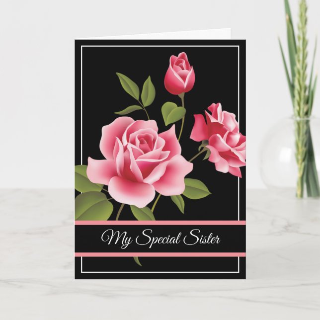 Birthday Card-My Special Sister Card (Front)