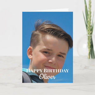 Birthday card nephew photo custom