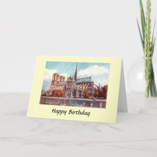 Birthday Card - Notre Dame, Paris (Front)