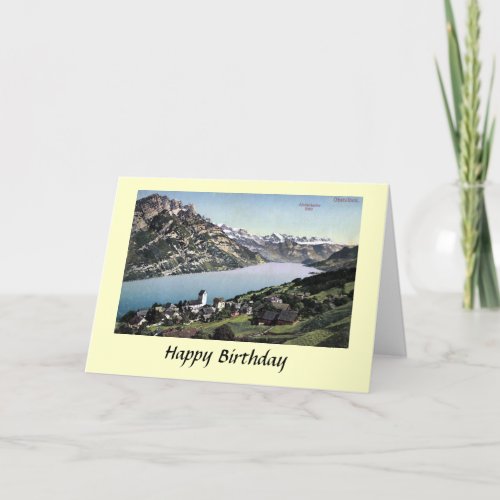 Birthday Card _ Obstalden Glarus Switzerland