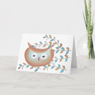 Birthday Card Owl Picture