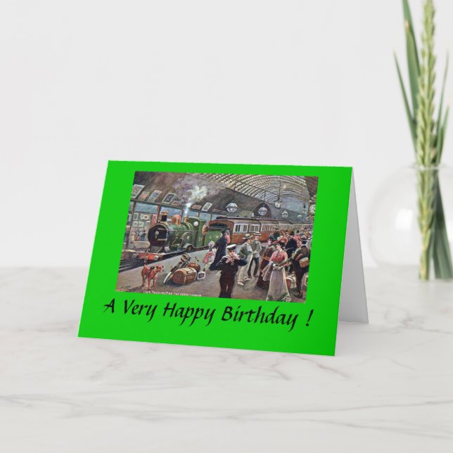Birthday Card - Paddington Station, London (Front)