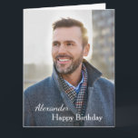 Birthday Card Photo Big Custom<br><div class="desc">Birthday Card Photo Big Custom is a card that you can recreate for yourself. Leave or Replace the Photograph with yours on the cover and replace the words on the cover and inside with yours. Enjoy.</div>