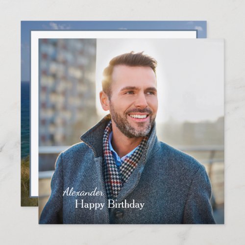 Birthday Card Photo Custom