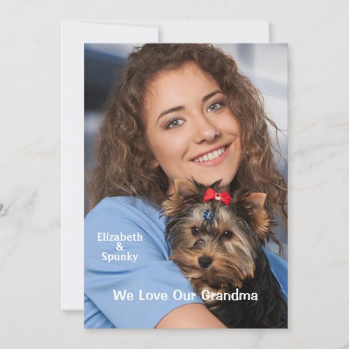 Birthday Card Photo Custom Card