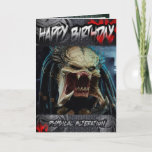 Birthday card predator<br><div class="desc">Birthday card with predator design</div>