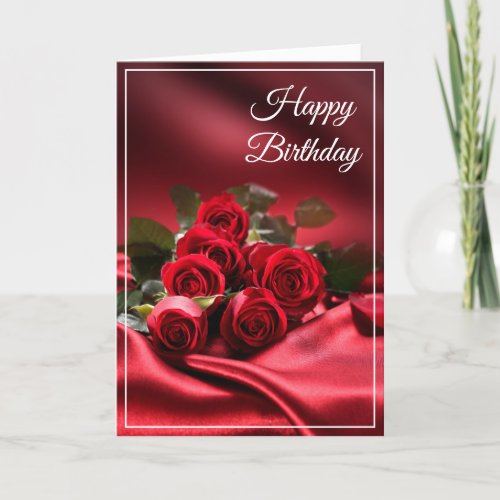 Birthday Card _Red Roses