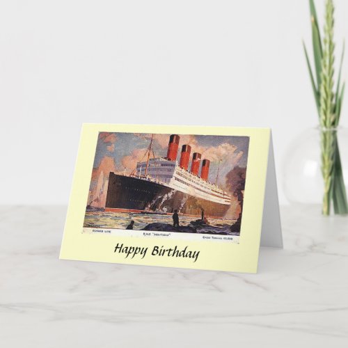 Birthday Card _ RMS Aquitania