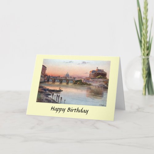 Birthday Card _ Rome Italy