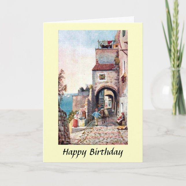 Birthday Card - San Remo, Italy (Front)
