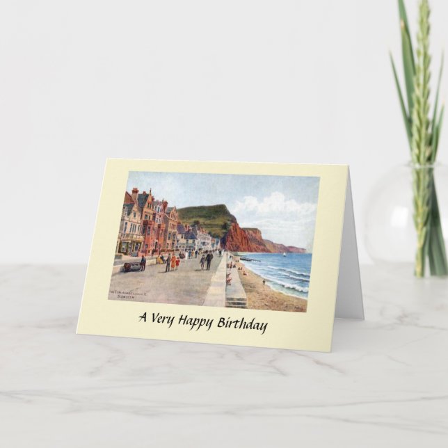 Birthday Card - Sidmouth, Devon (Front)