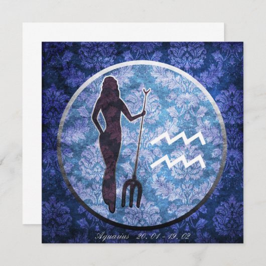 Birthday card: sign Wassermann (Front/Back)