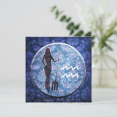 Birthday card: sign Wassermann (Standing Front)