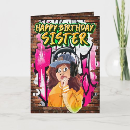 Birthday card sister