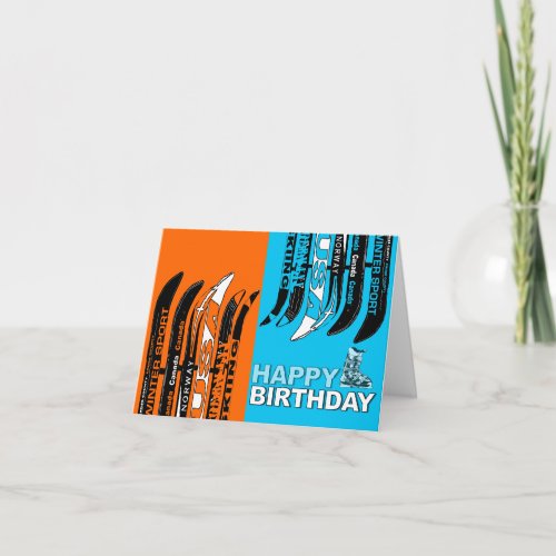 Birthday Card Snow Blade