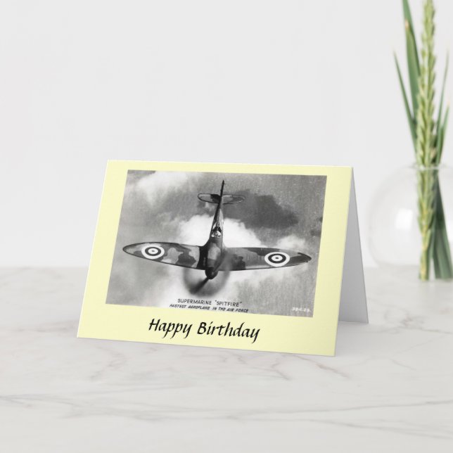Birthday Card - Supermarine Spitfire (Front)