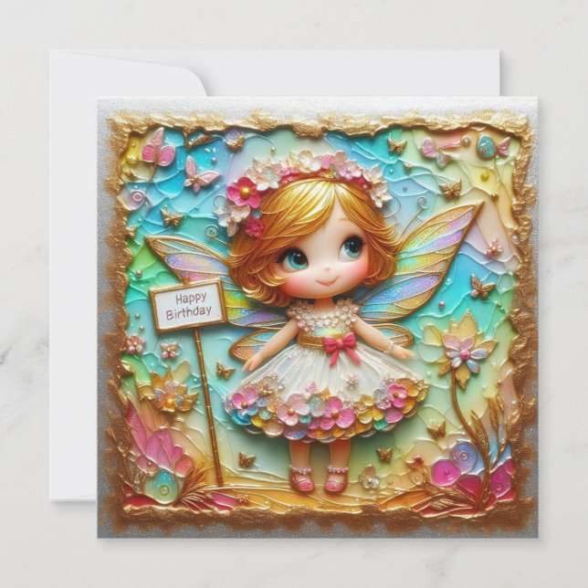 BIRTHDAY CARD ~ Sweet Fairy ~ (Front)